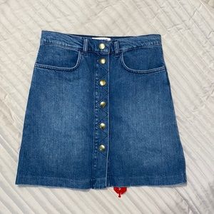 NWOT FRAME snap front skirt